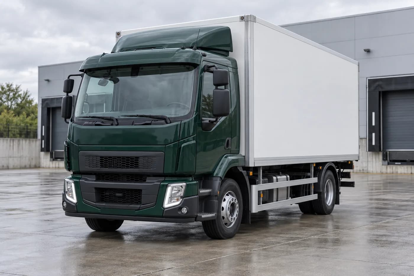 Ilustracja Volvo FL jako solówki z zabudową kontenerową